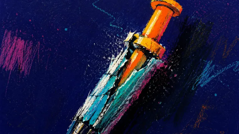The Stalled Answer A jammed retractable pen reflects compulsive decision research and fear of choosing without perfect