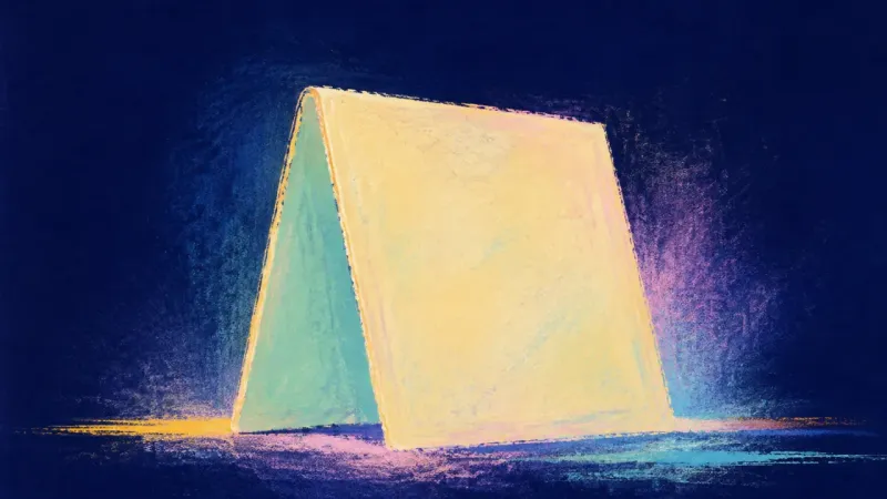 A balanced table tent represents clarity, personal boundaries, and belonging allowed to develop ​​​﻿