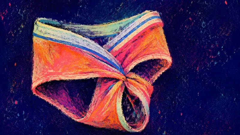 Unwearable Permission A twisted pair of underwear symbolizing purity shame and the fear that desire makes someone unworthy
