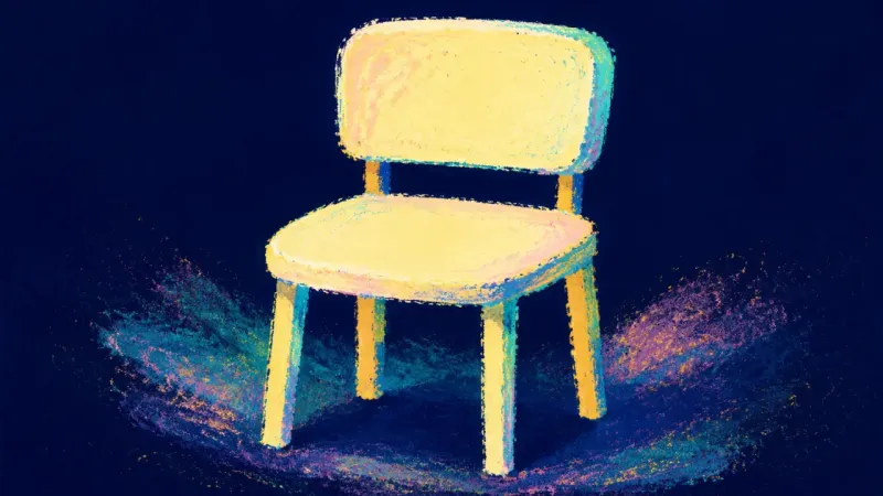 A restored chair symbolizes belonging assessed through direct consistency and mutual care rather 1m