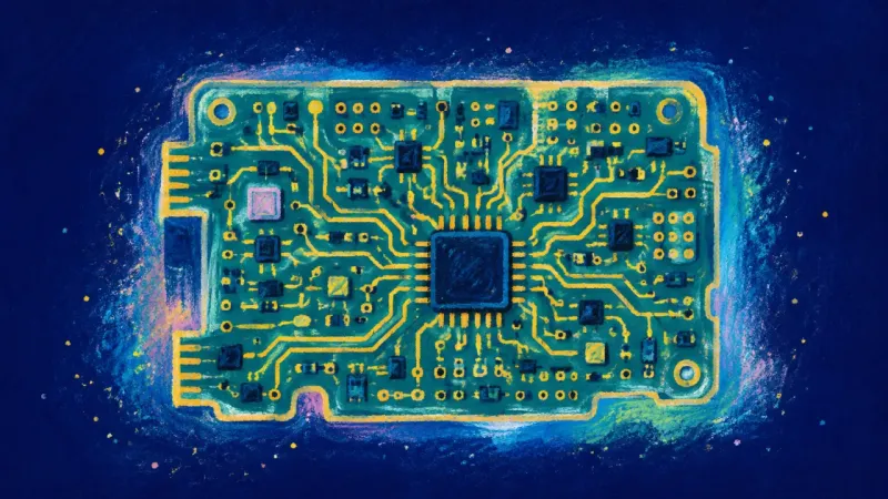 The Restored Circuit A restored circuit board with clear pathways and balanced node arrays, representing self-trust built