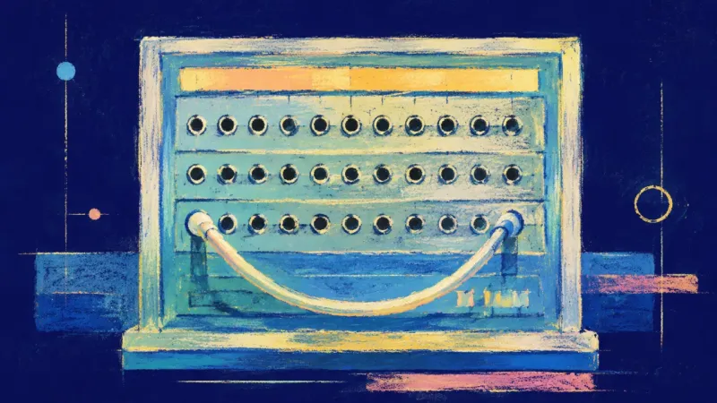 Signal Restored A restored switchboard with one clear connection, representing selective dating engagement, firm4,1,
