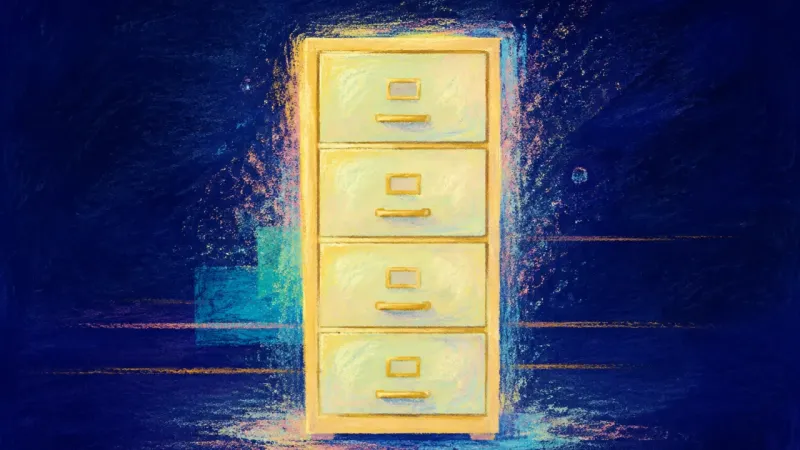 Restored Compartments A filing cabinet with orderly compartments, representing self-worth no longer measured through frenz