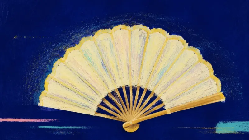 The Measured Opening An open, balanced hand fan represents steadier self-trust and direct communication after anxiety led
