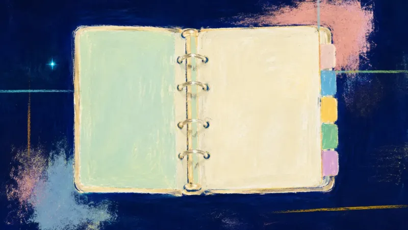 Rings Reordered A restored ring binder with aligned rings and clear dividers, symbolizing balanced academic re-entry