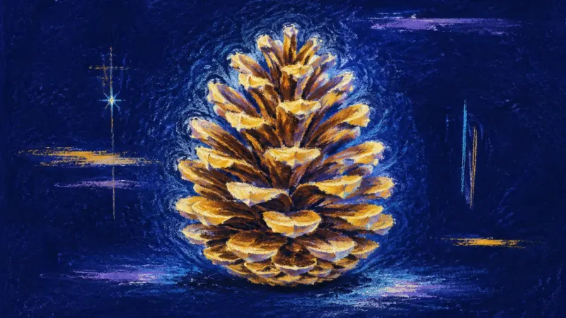 Open Reciprocity An evenly opened pinecone represents conditional support clarified into mutual choice, balanced4e