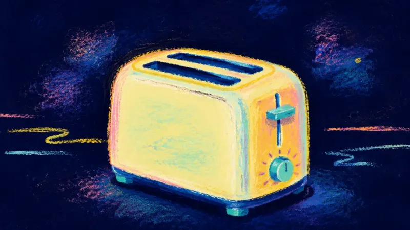 Unranked Together A restored toaster with two distinct, balanced slots, representing adult sibling connection without