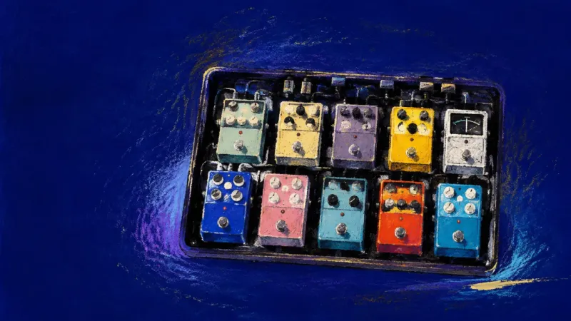 Signal Restored A restored pedalboard with orderly controls, representing balanced effort, clear conversion criteria