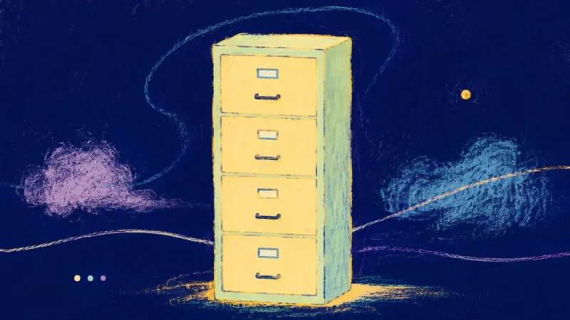 Owned Order An abstract filing cabinet with aligned drawers, representing a values-based relocation decision ste