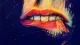 An abstract lower mouth bites down on its lip, capturing the self-conscious strain of rehearsing an‌