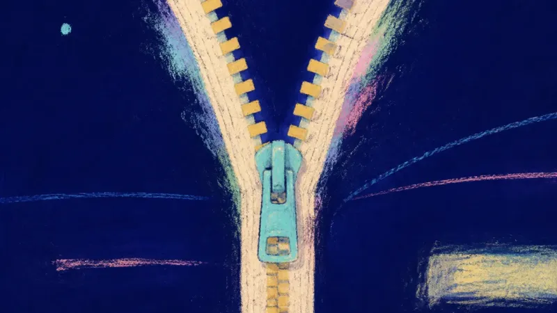 A restored zipper represents direct adult requests for family support with clear boundaries and