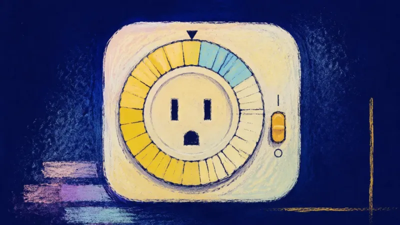 Rhythm Reclaimed A restored plug timer with an orderly dial, representing reciprocal friendship, protected sleep, and