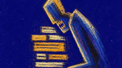 A bracing figure with raised shoulders and a thumb hovering over send, amber text stacking against cold blue space.