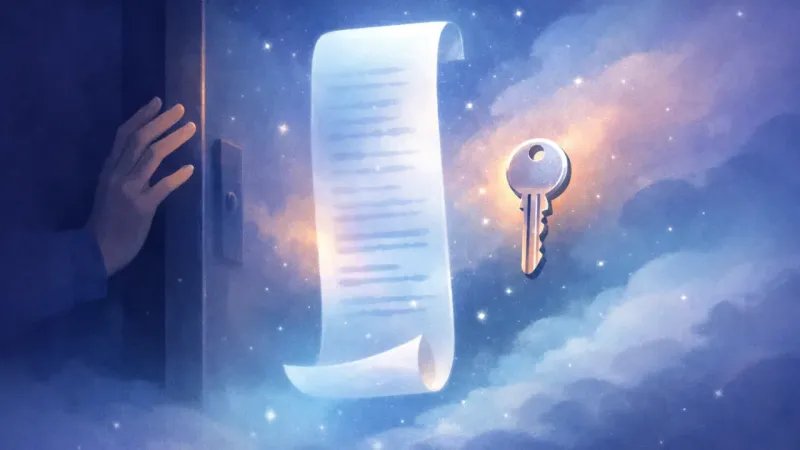 a spare key hovering beside an unsent, overlong message The Unsent Boundary