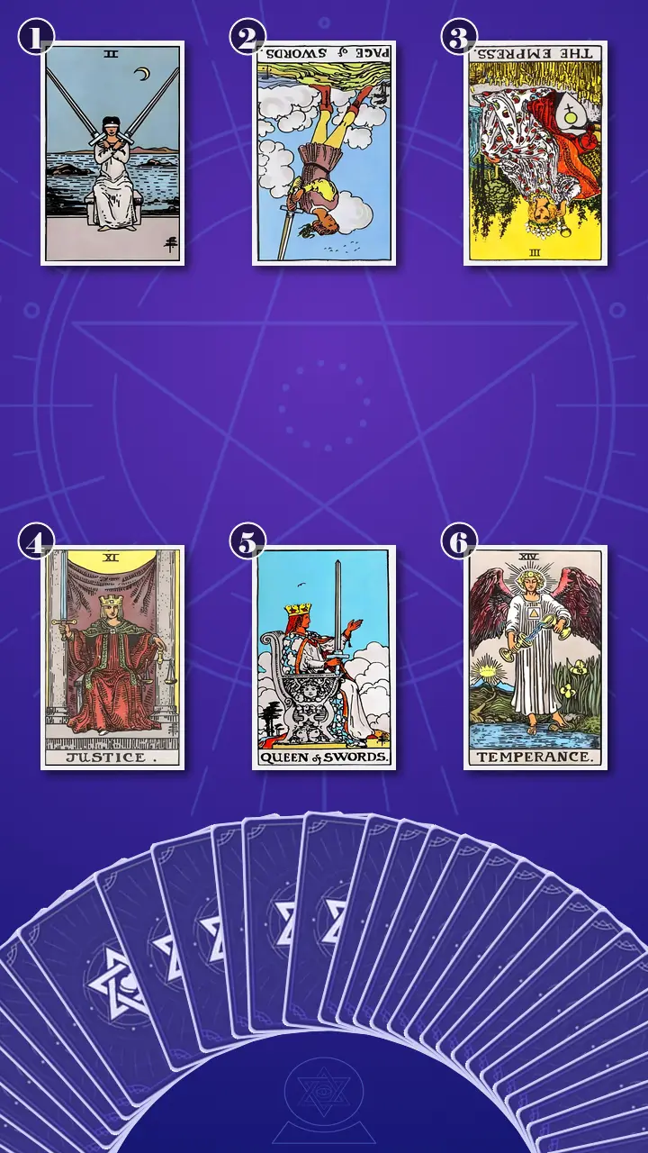 Tarot Card Spread:Transformation Path Grid (6) · Context Edition