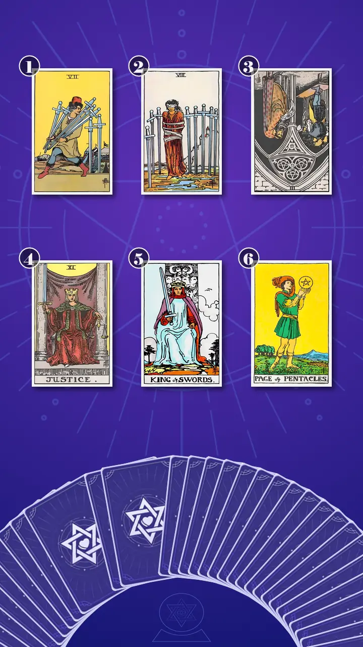 Tarot Card Spread:Transformation Path Grid (6) · Context Edition