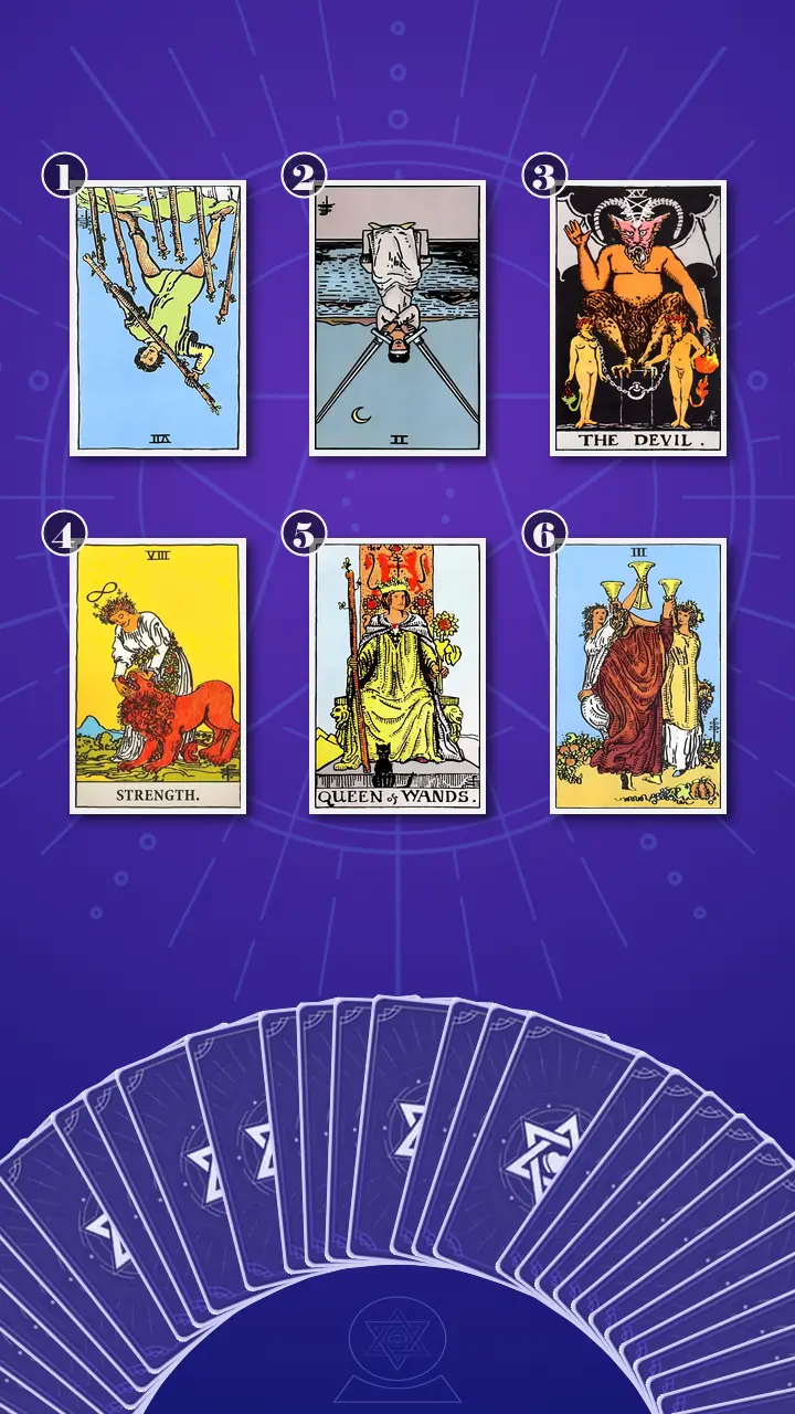 Tarot Card Spread:Transformation Path Grid (6) · Context Edition