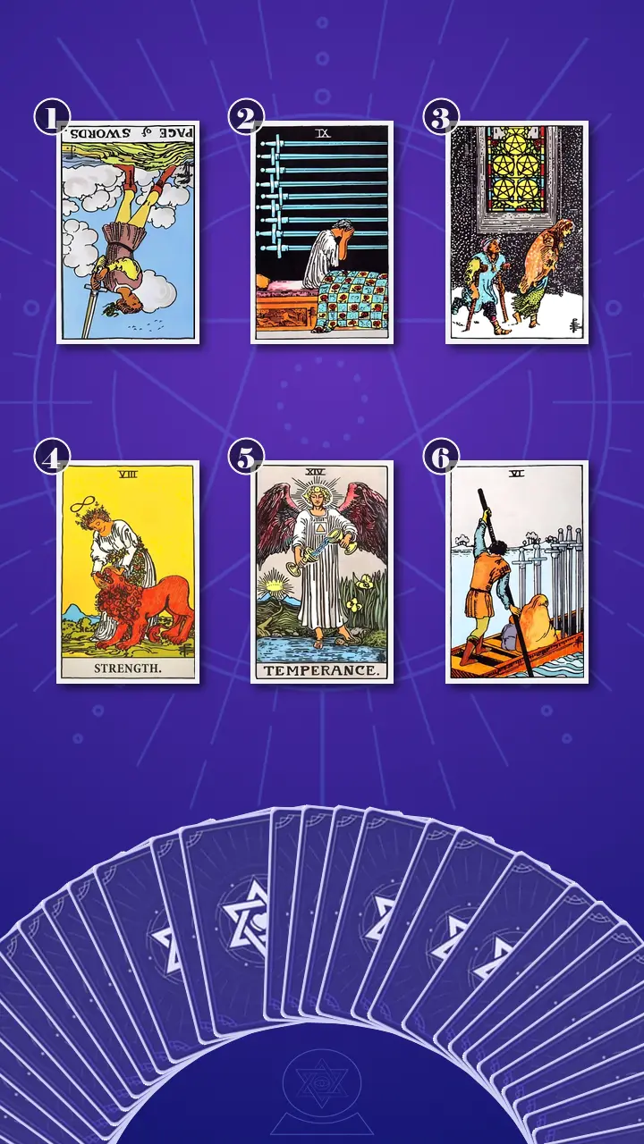Tarot Card Spread:Transformation Path Grid (6) · Context Edition