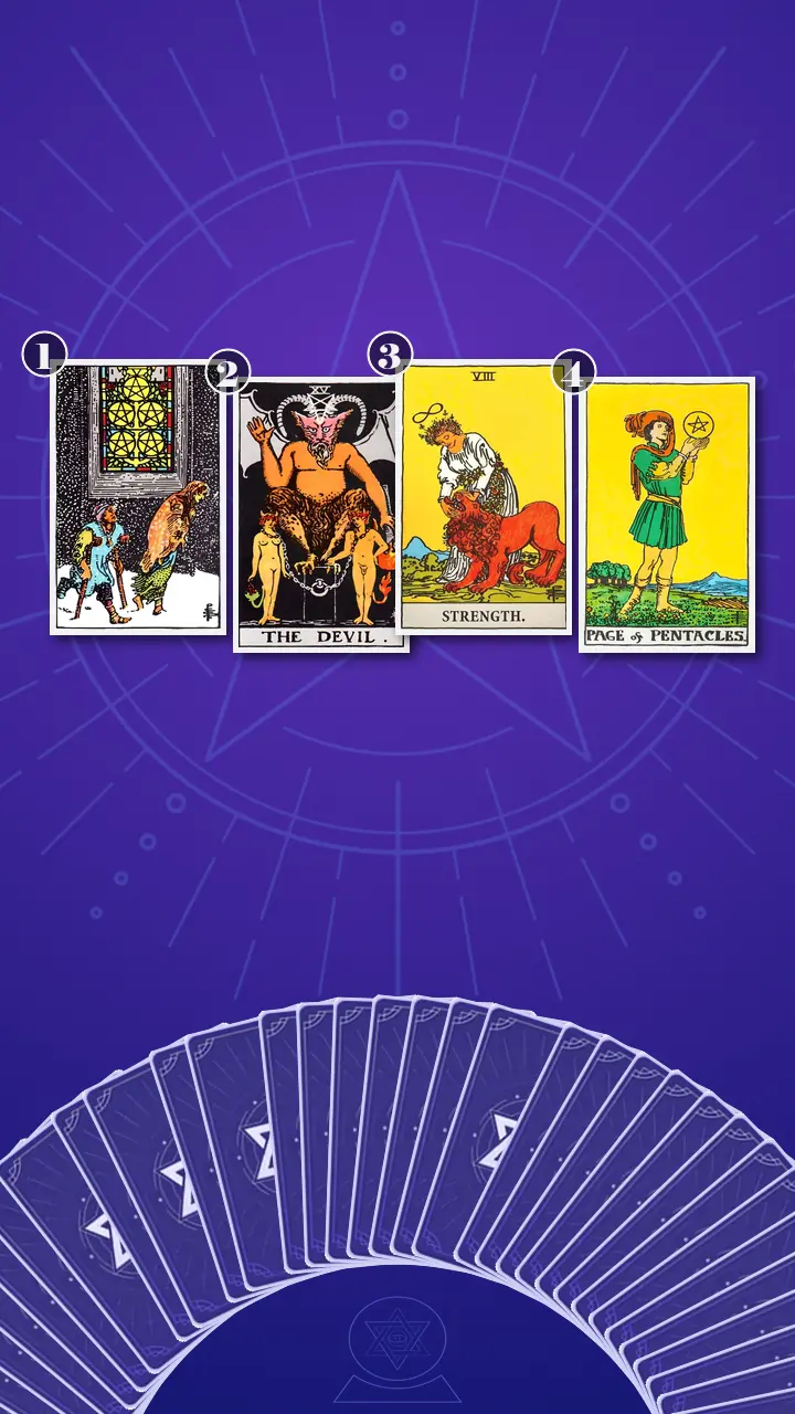 Tarot Card Spread:Four-Layer Insight Ladder · Context Edition