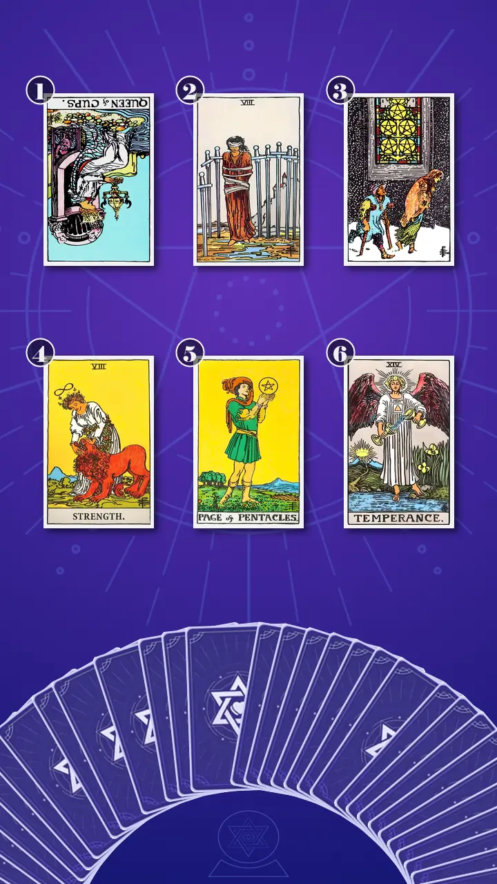 Tarot Card Spread:Transformation Path Grid (6) · Context Edition