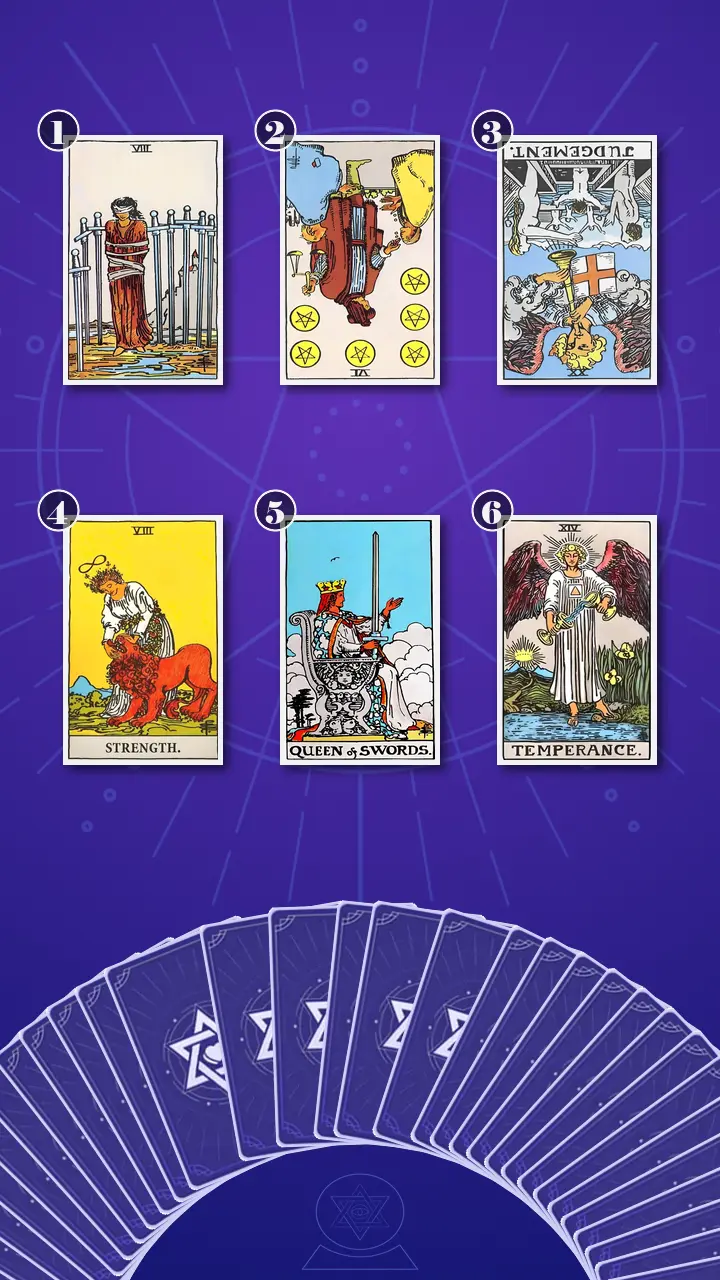 Tarot Card Spread:Transformation Path Grid (6) · Context Edition