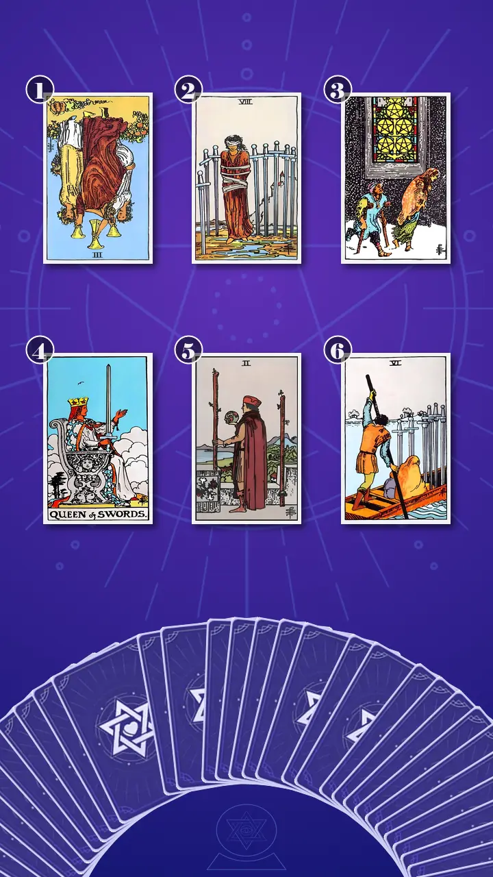 Tarot Card Spread:Transformation Path Grid (6) · Context Edition