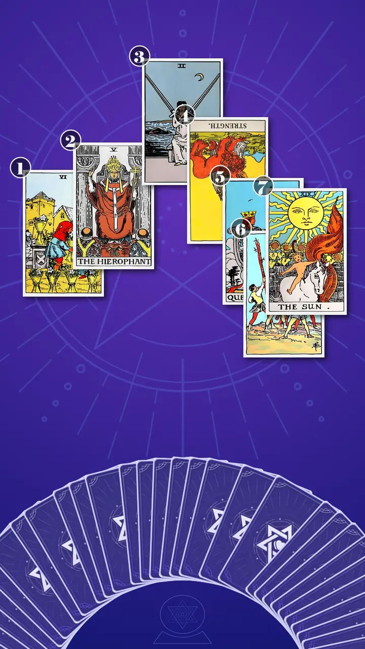 Tarot Card Spread:Horseshoe Spread · Context Edition