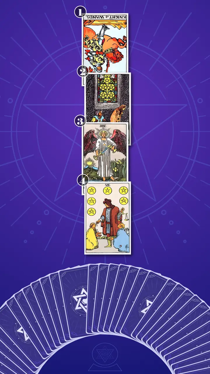 Tarot Card Spread:Four-Layer Insight Ladder · Context Edition