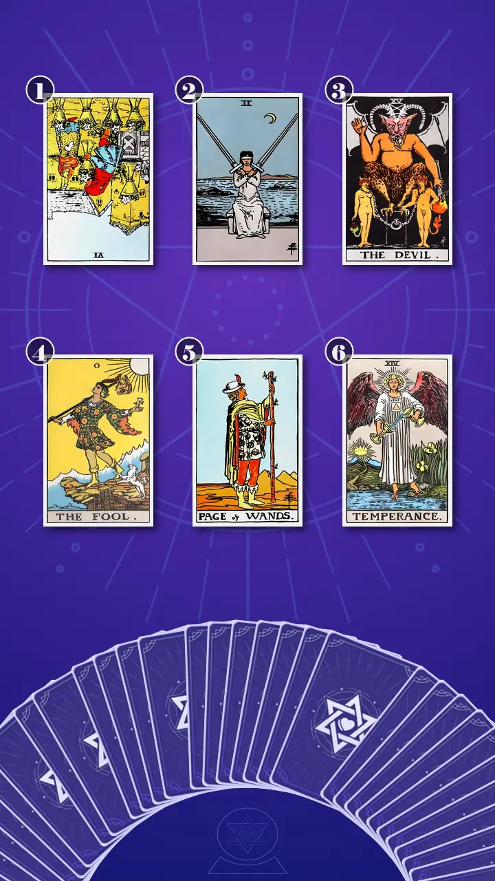 Tarot Card Spread:Transformation Path Grid (6) · Context Edition