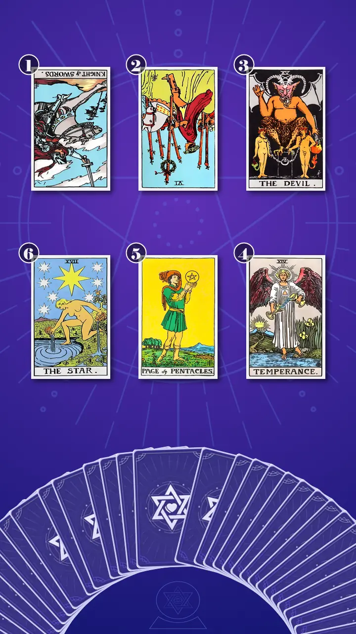 Tarot Card Spread:Transformation Path Grid (6) · Context Edition